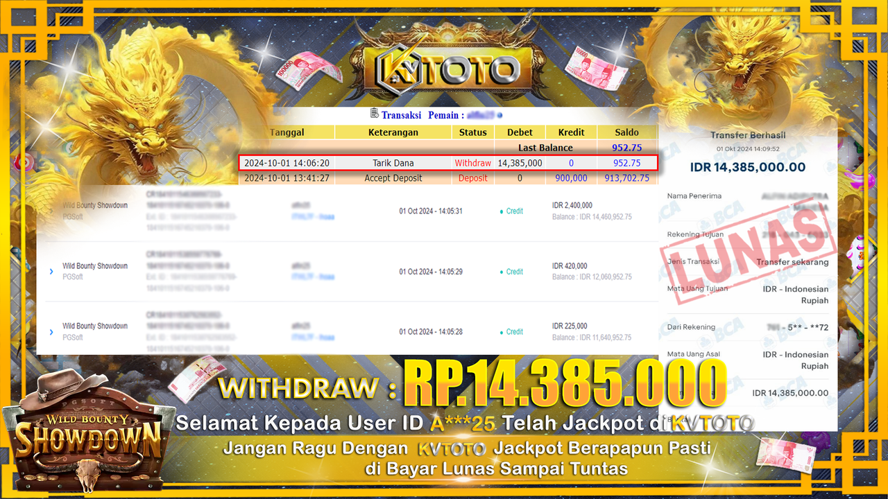 ✨ JACKPOT Di SLOT WILD BOUNTY SHOWDOWN  ✨