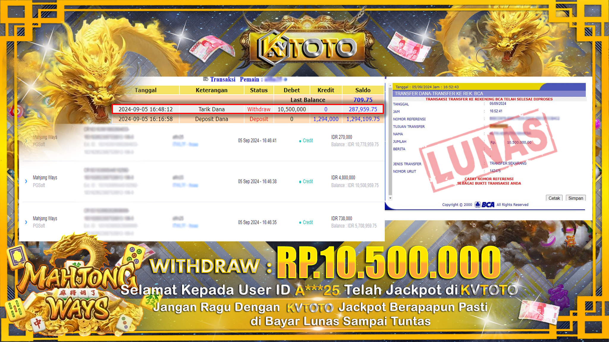 ✨ JACKPOT Di  SLOT MAHJONG WAYS ✨