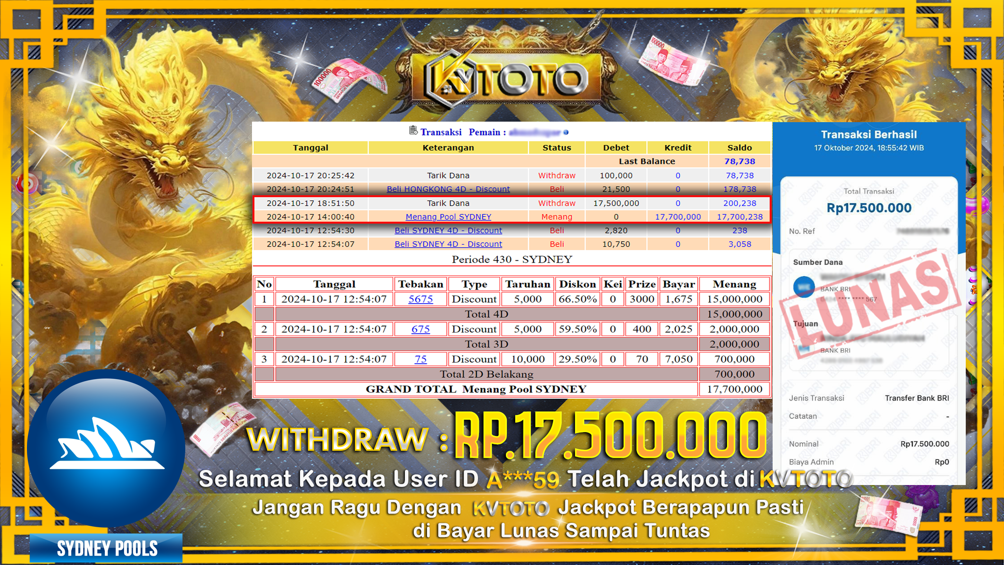✨ JACKPOT Di POOLS SYDNEY✨