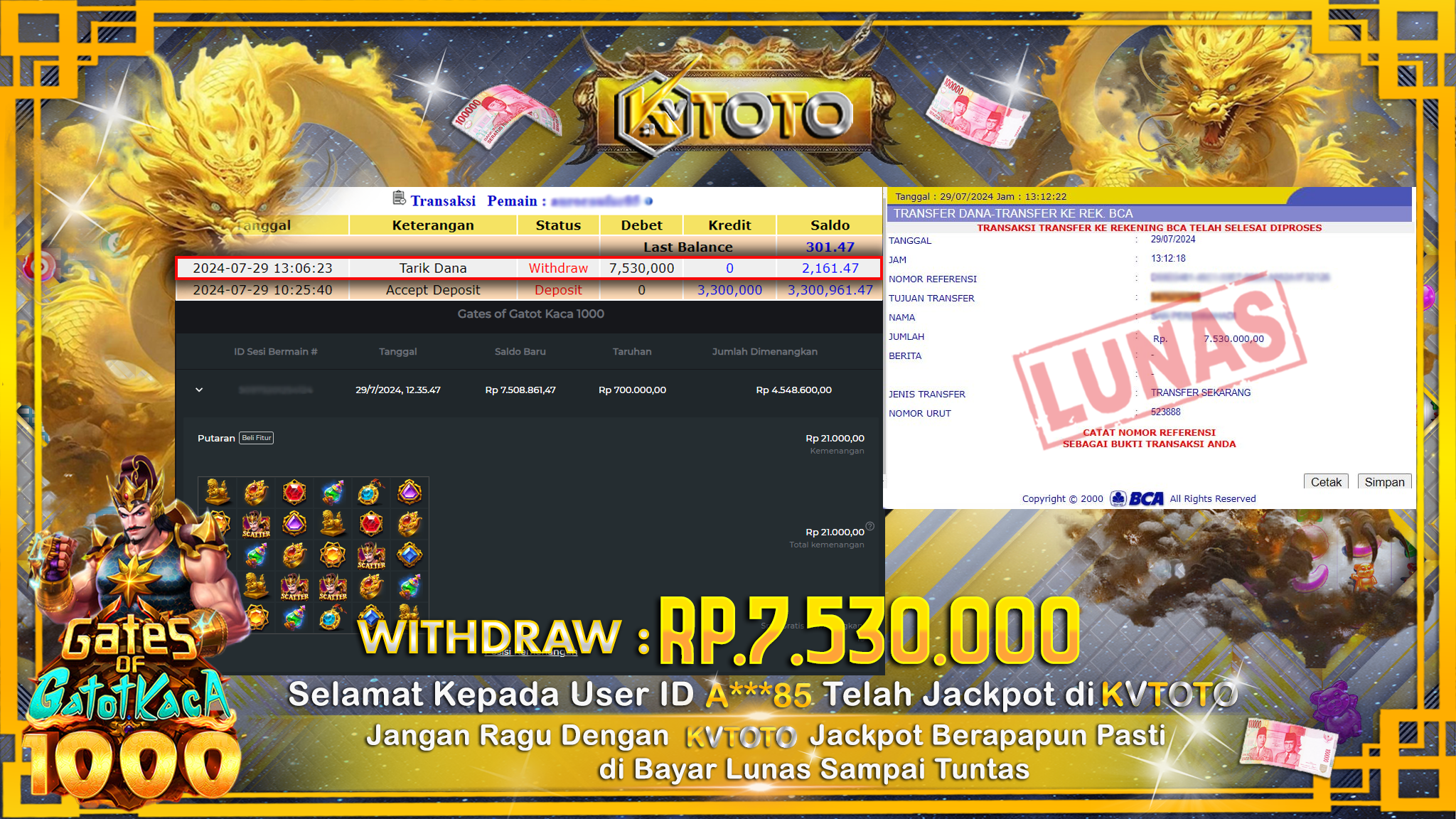 ✨ JACKPOT DI SLOT GATES OF GATOT KACA 1000 ✨