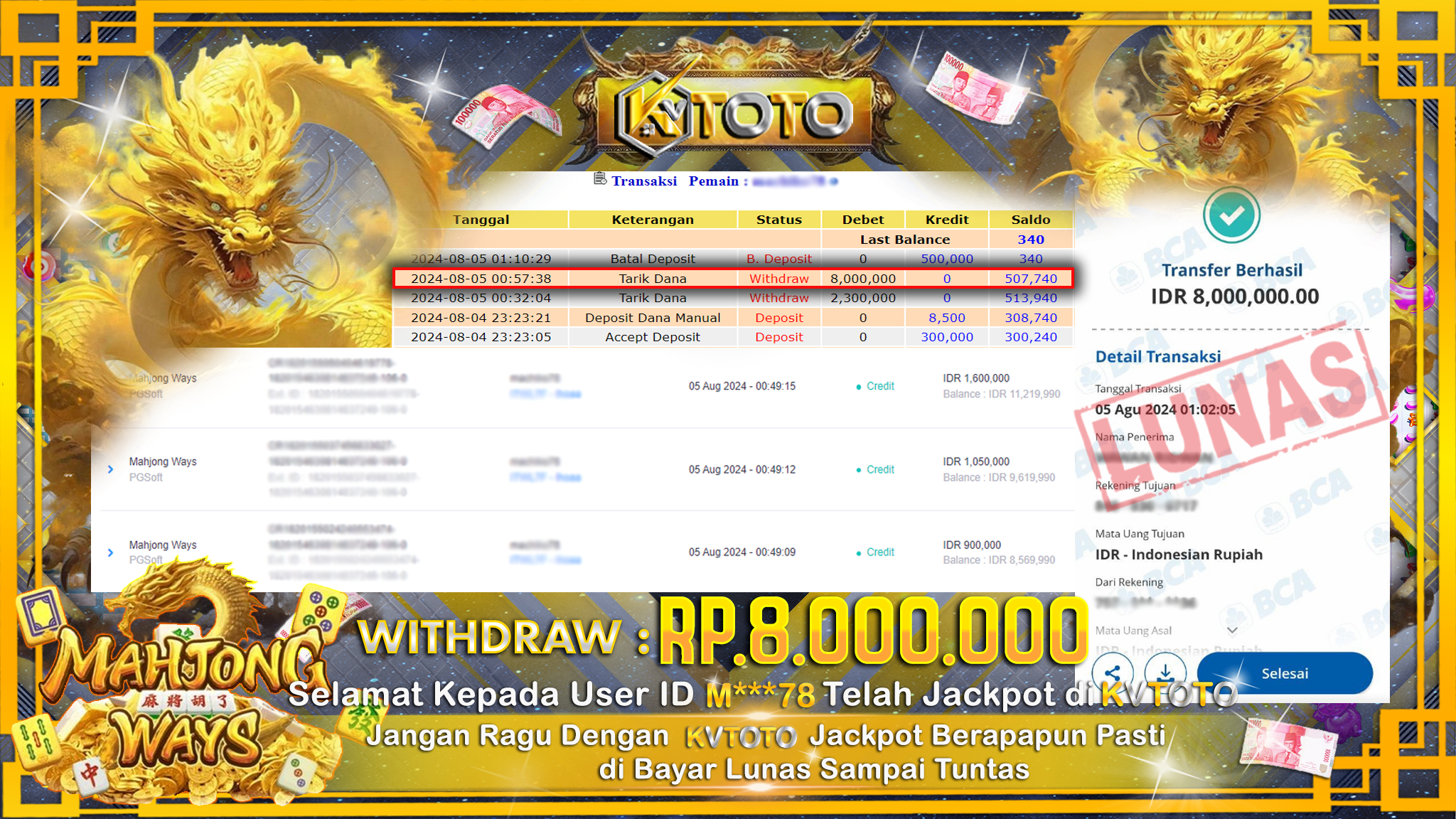✨ JACKPOT Di  SLOT MAHJONG WAYS   ✨