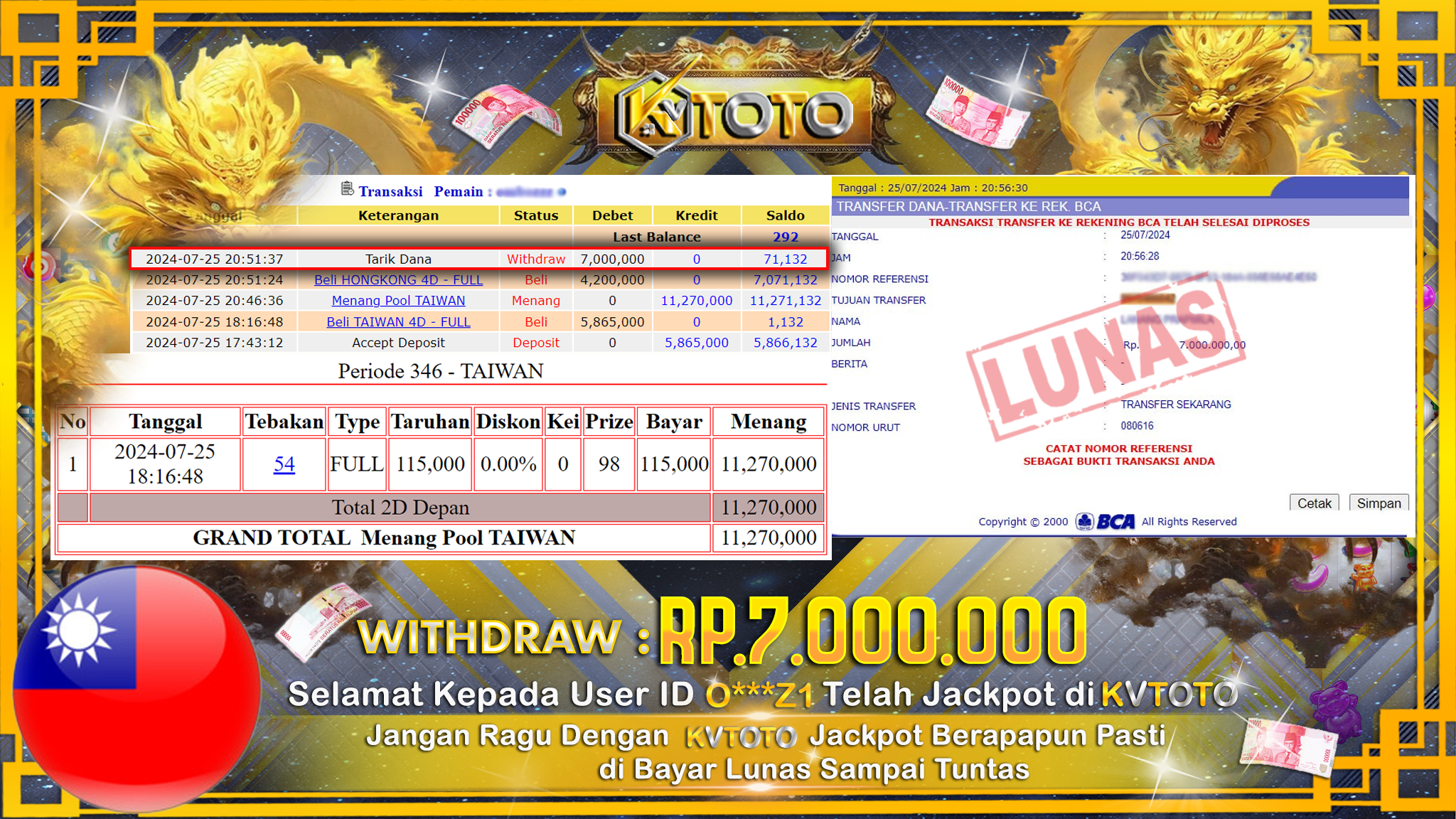 ✨ JACKPOT Di  POOL TAIWAN   ✨