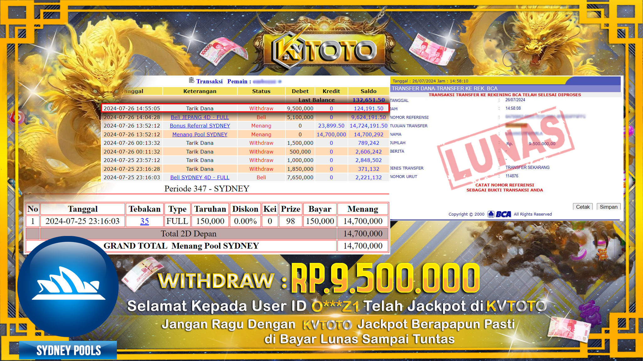 ✨ JACKPOT DI POOLS SYDNEY✨