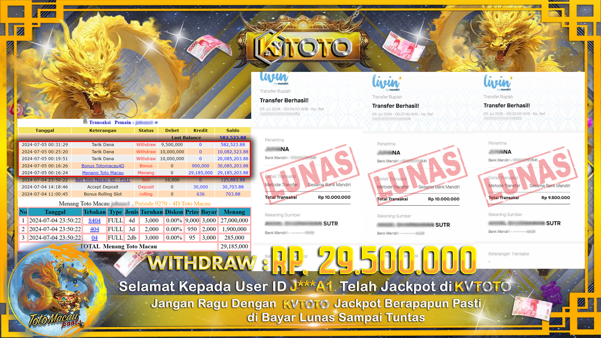 ✨ JACKPOT DI TOTO MACAU POOLS ✨