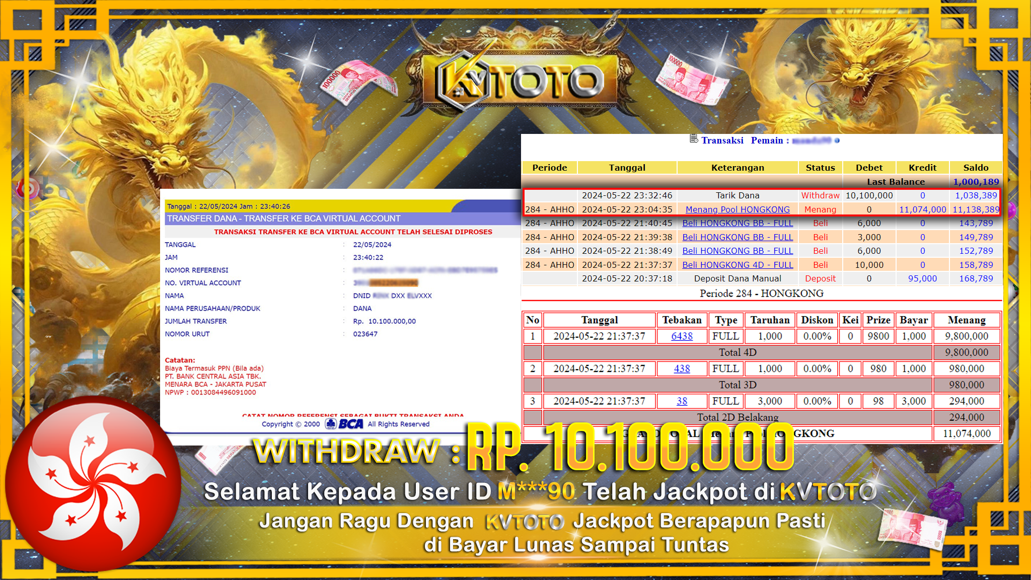 ✨ JACKPOT  HONGKONG POOLS   ✨