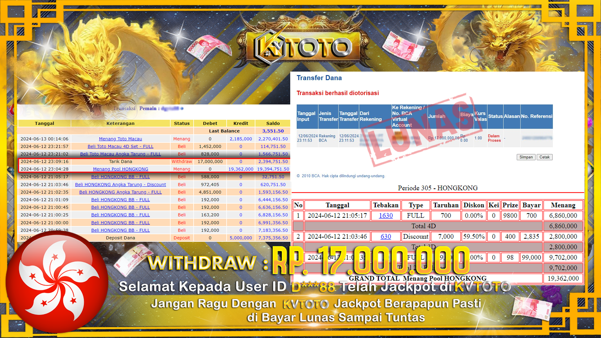 ✨ JACKPOT DI POOL HONGKONG ✨
