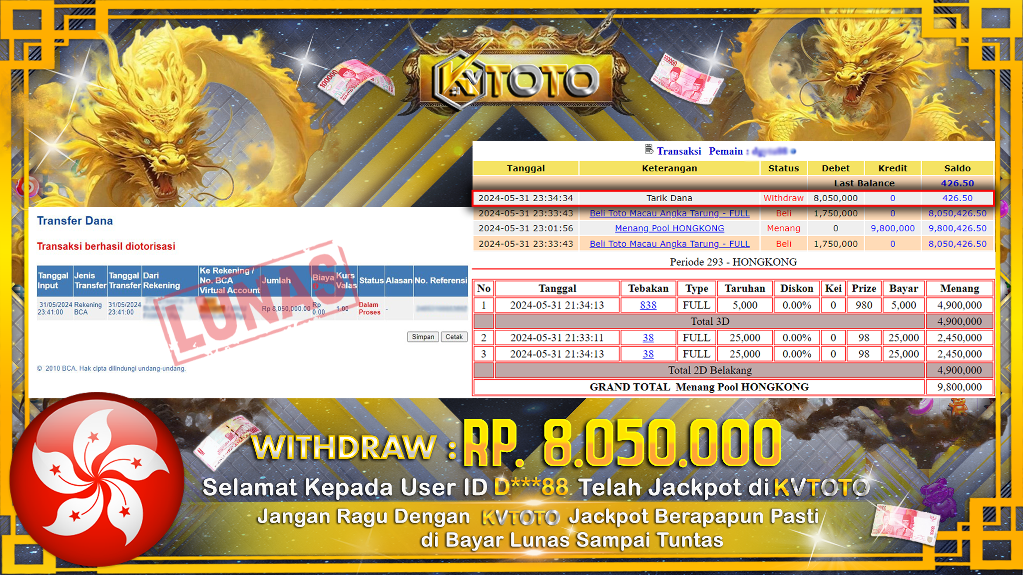 ✨ JACKPOT DI TOTO MACAU POOLS   ✨