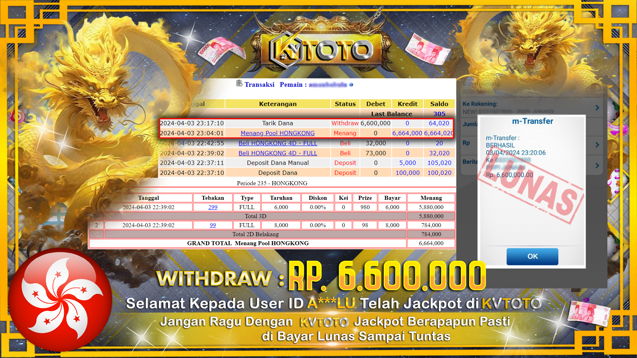 ✨ JACKPOT TOTO HONGKONG POOLS ✨