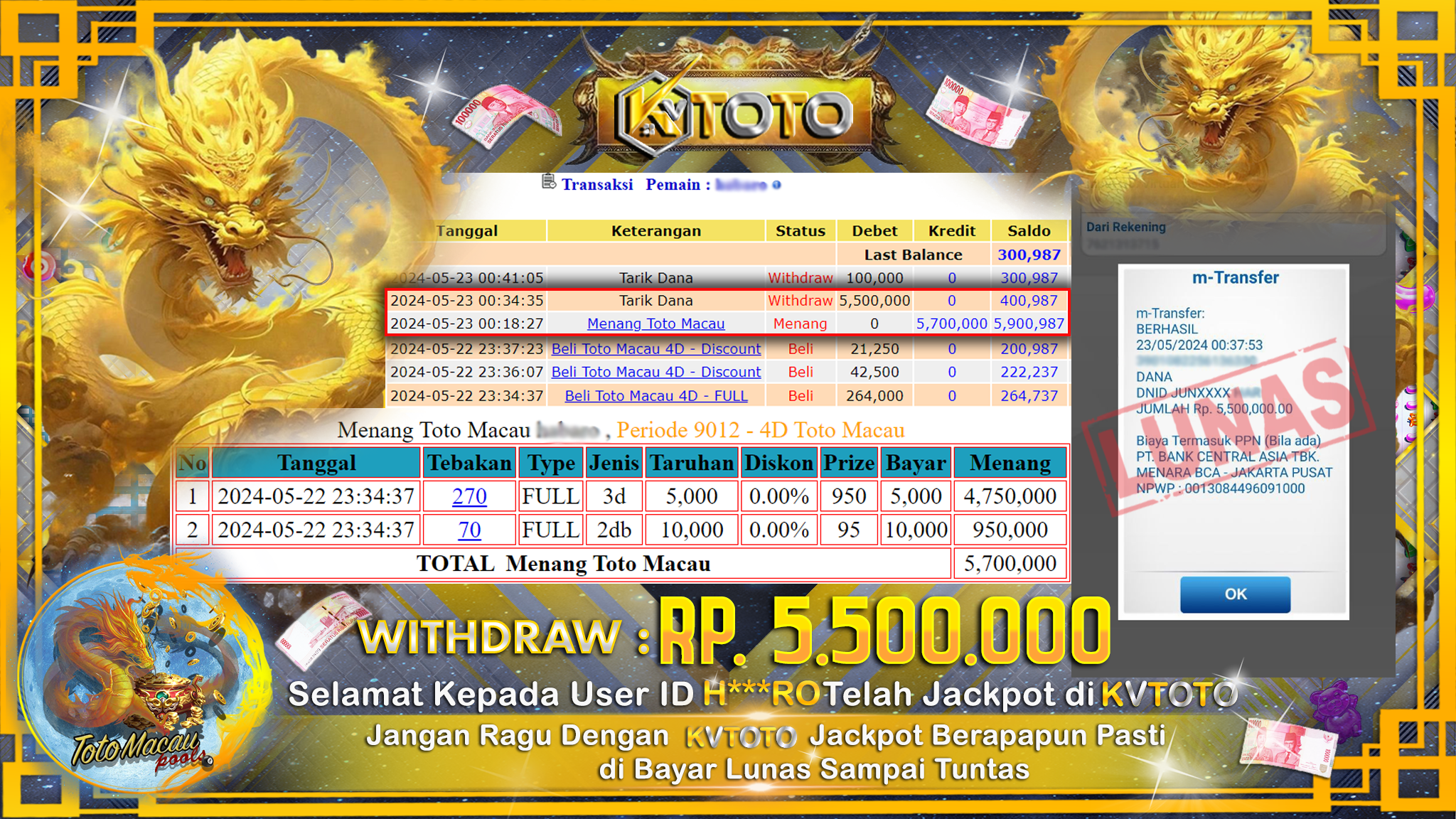 ✨ JACKPOT TOTO MACAU POOLS ✨