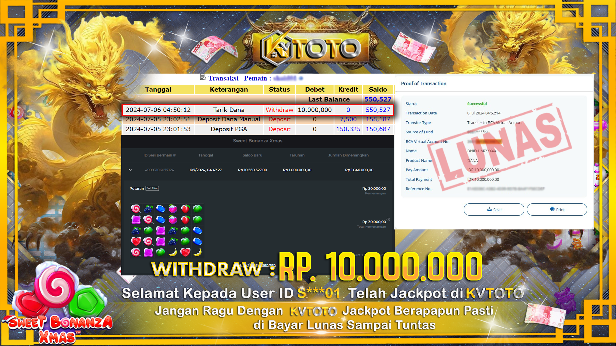 ✨ JACKPOT DI SLOT SWEET BONANZA XMAS ✨