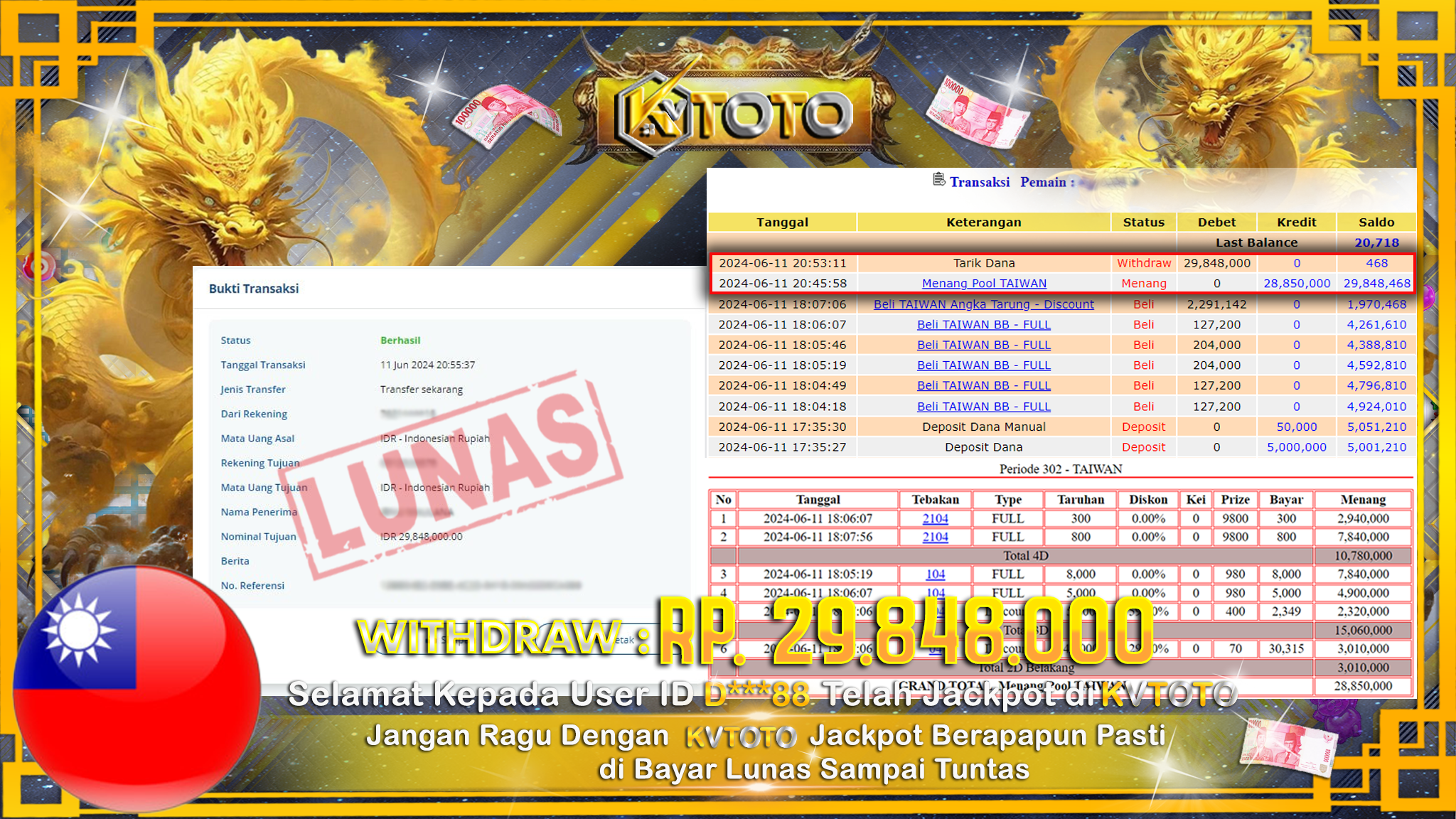 ✨ JACKPOT DI POOL TAIWAN ✨