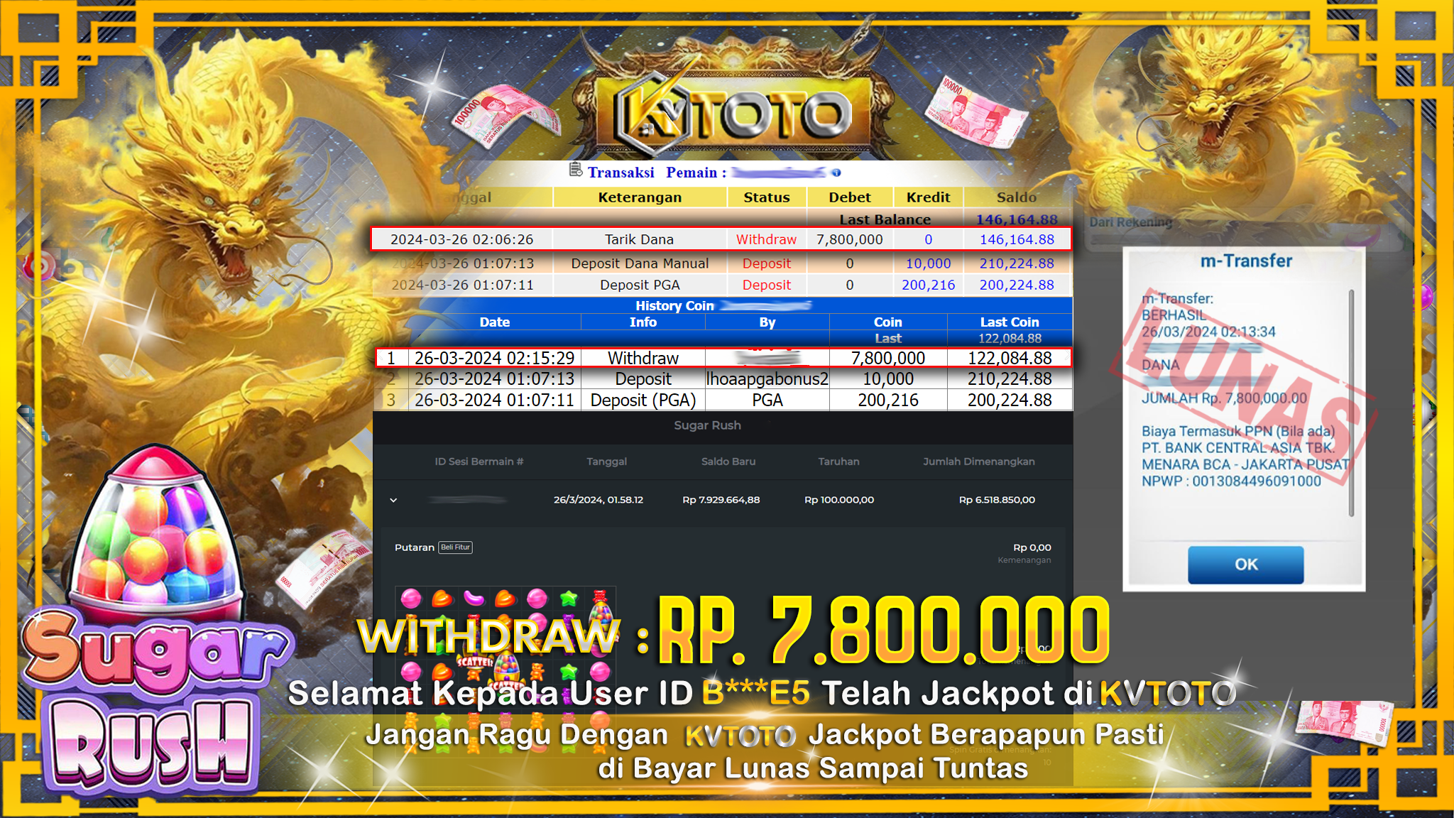 ✨ JACKPOT SLOT SUGAR RUSH ✨