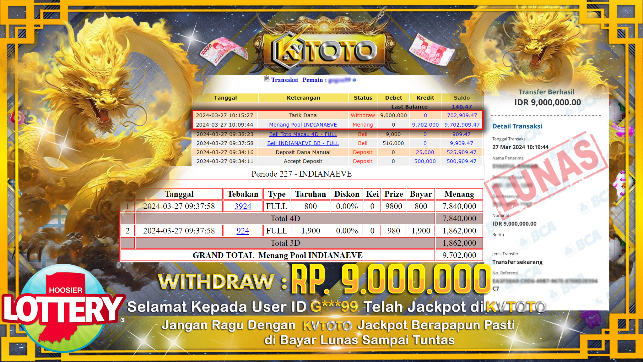 ✨ JACKPOT INDIANA LOTTERY ✨