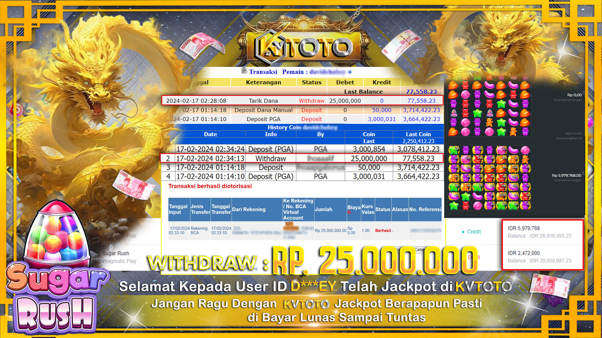 ✨ JACKPOT SLOT SUGAR RUSH ✨