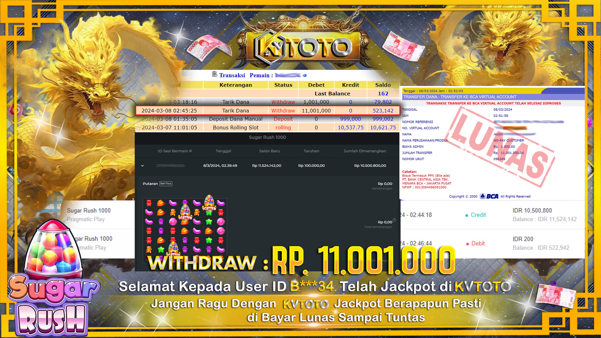 ✨ JACKPOT SLOT SUGAR RUSH ✨