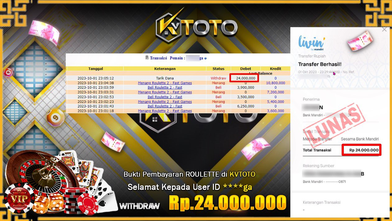 KVTOTO TEMPAT NYA JACKPOT CASINO BERAPAPUN PASTI LANGSUNG BAYAR LUNAS !!!