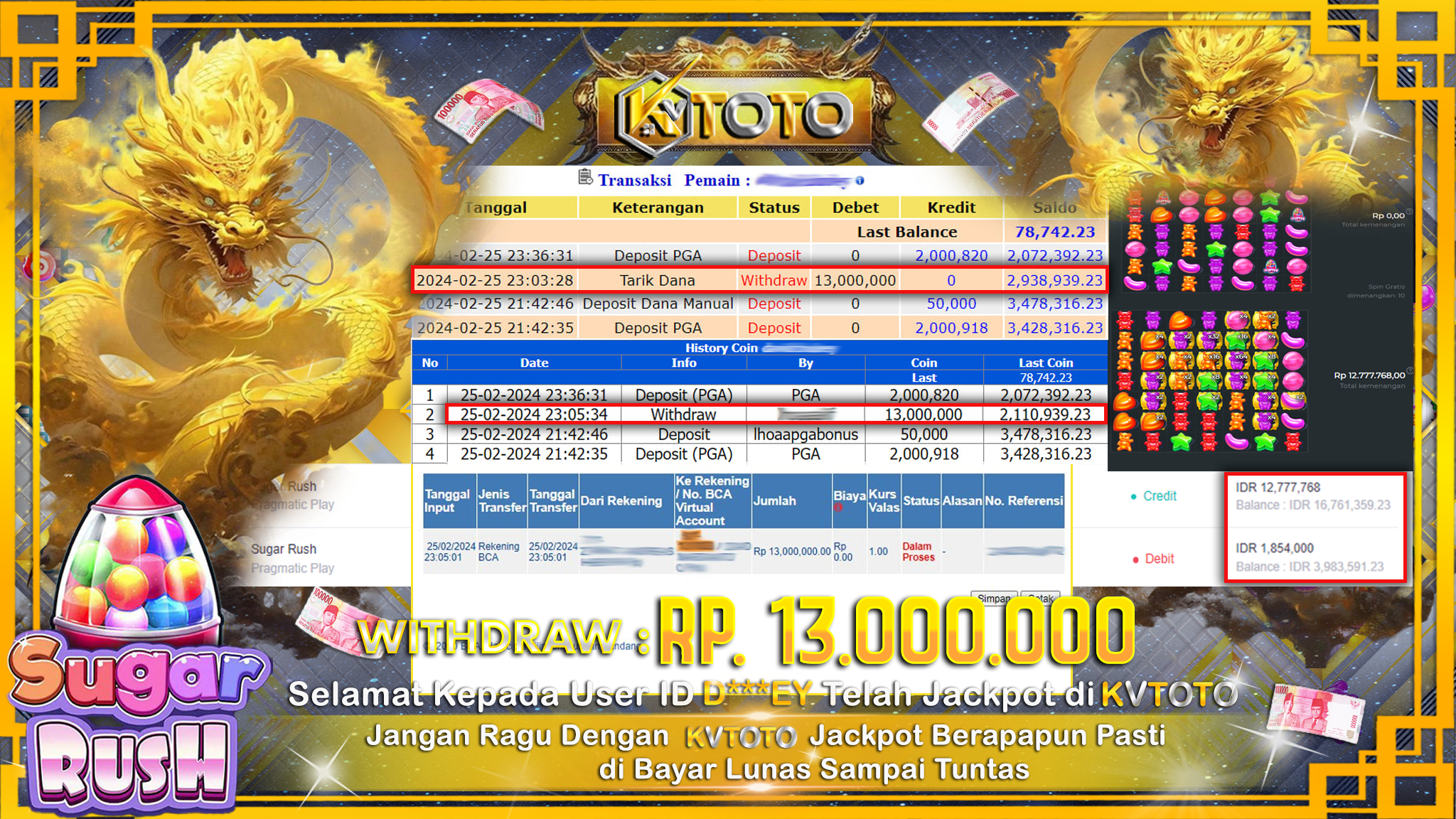✨ JACKPOT SLOT SUGAR RUSH ✨