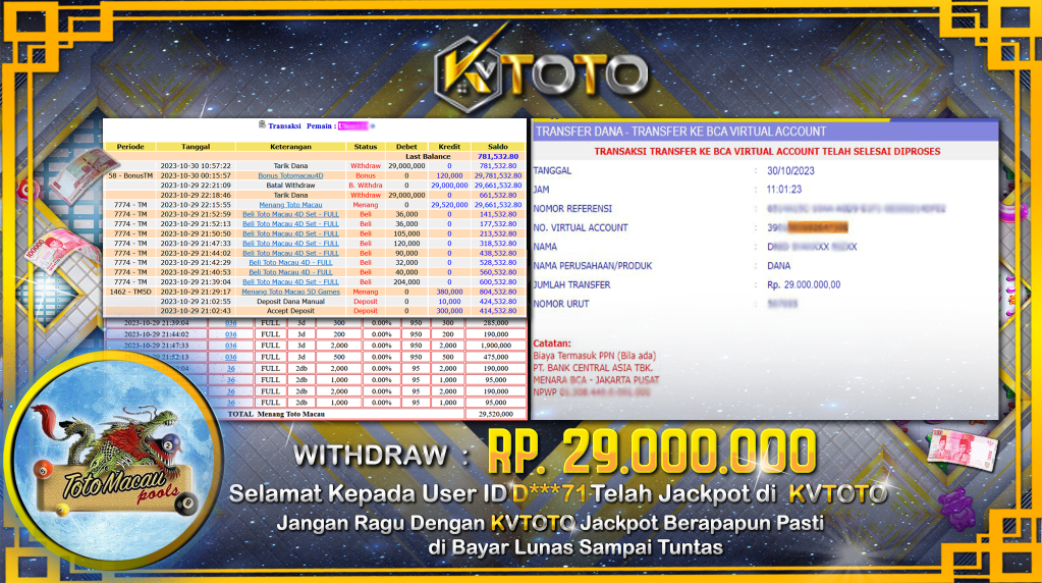 JACKPOT DI KVTOTO TOGEL TOTO MACAU POOLS JACKPOT LANGSUNG DI BAYAR LUNAS DAN CEPAT HANYA DI KVTOTO BOSKU!!