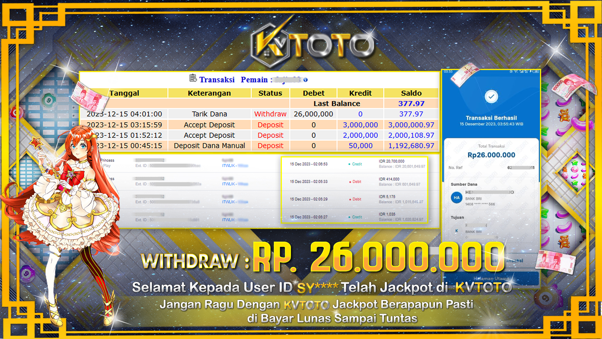 ✨ JACKPOT SLOT STARLIGHT PRINCESS DI KVTOTO ✨