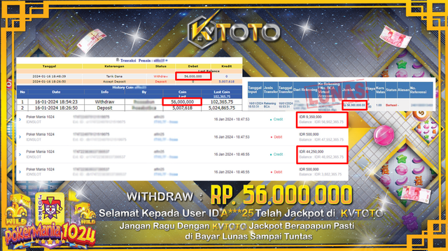 ✨ JACKPOT POKER MANIA 1024 ✨