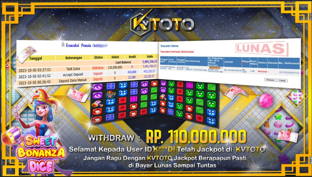 ✨ JACKPOT SLOT SWEET BONANZA DICE KVTOTO ✨