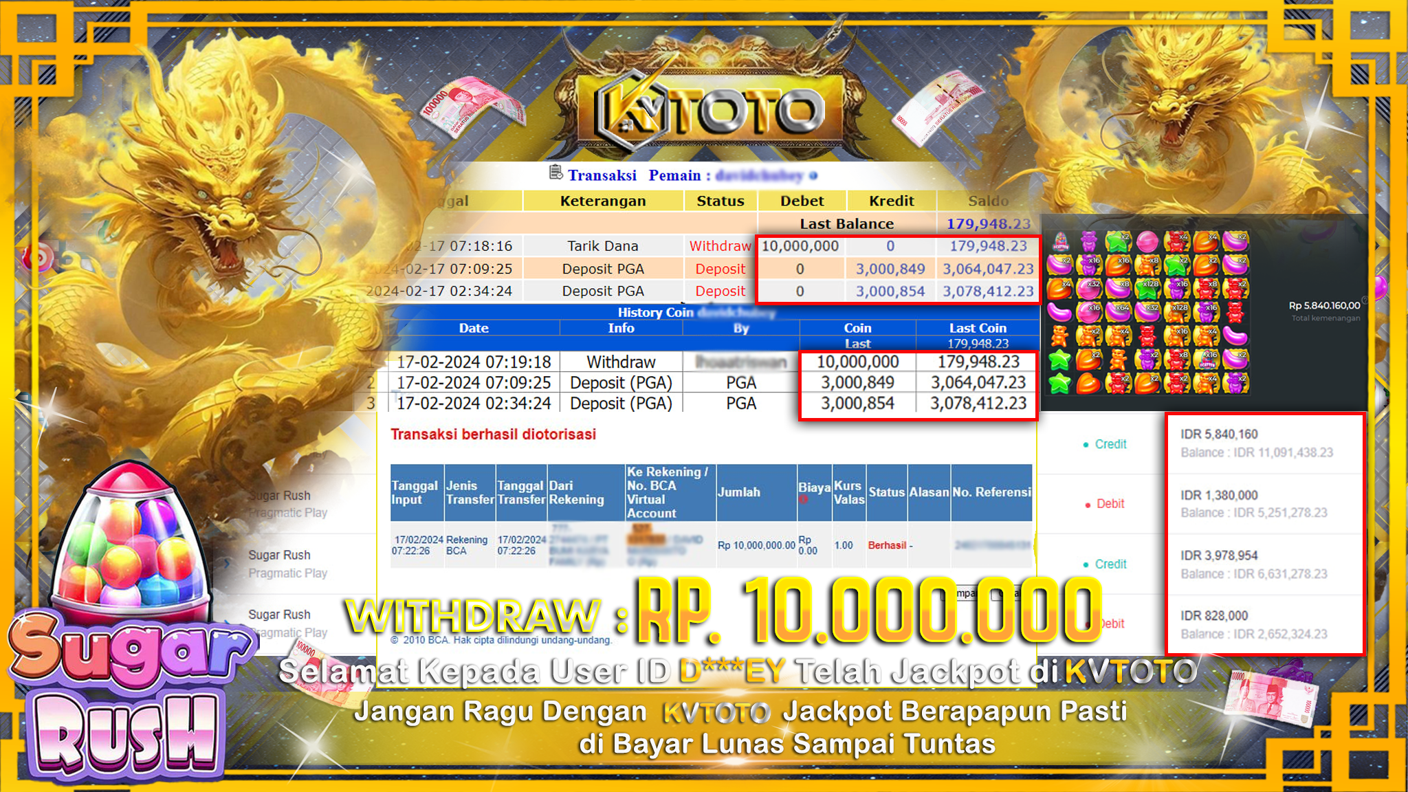 ✨ JACKPOT SLOT SUGAR RUSH ✨
