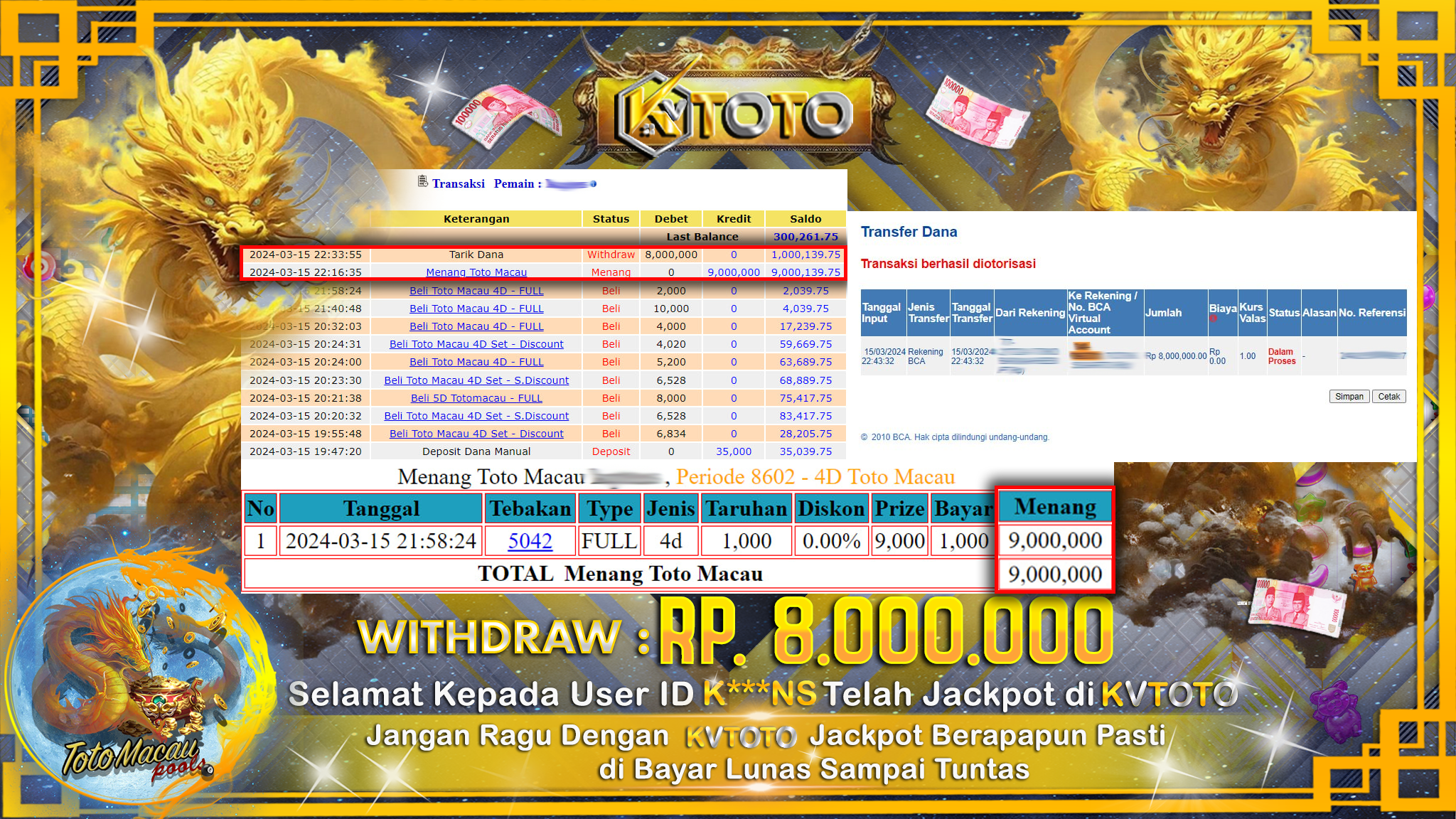 ✨ JACKPOT TOTO MACAU POOLS  ✨