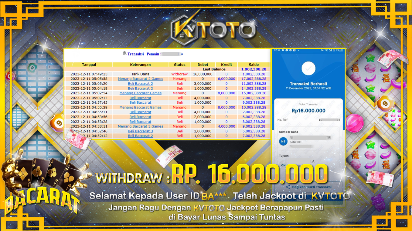 ✨ JACKPOT LIVE CASINO BACARAT   ✨