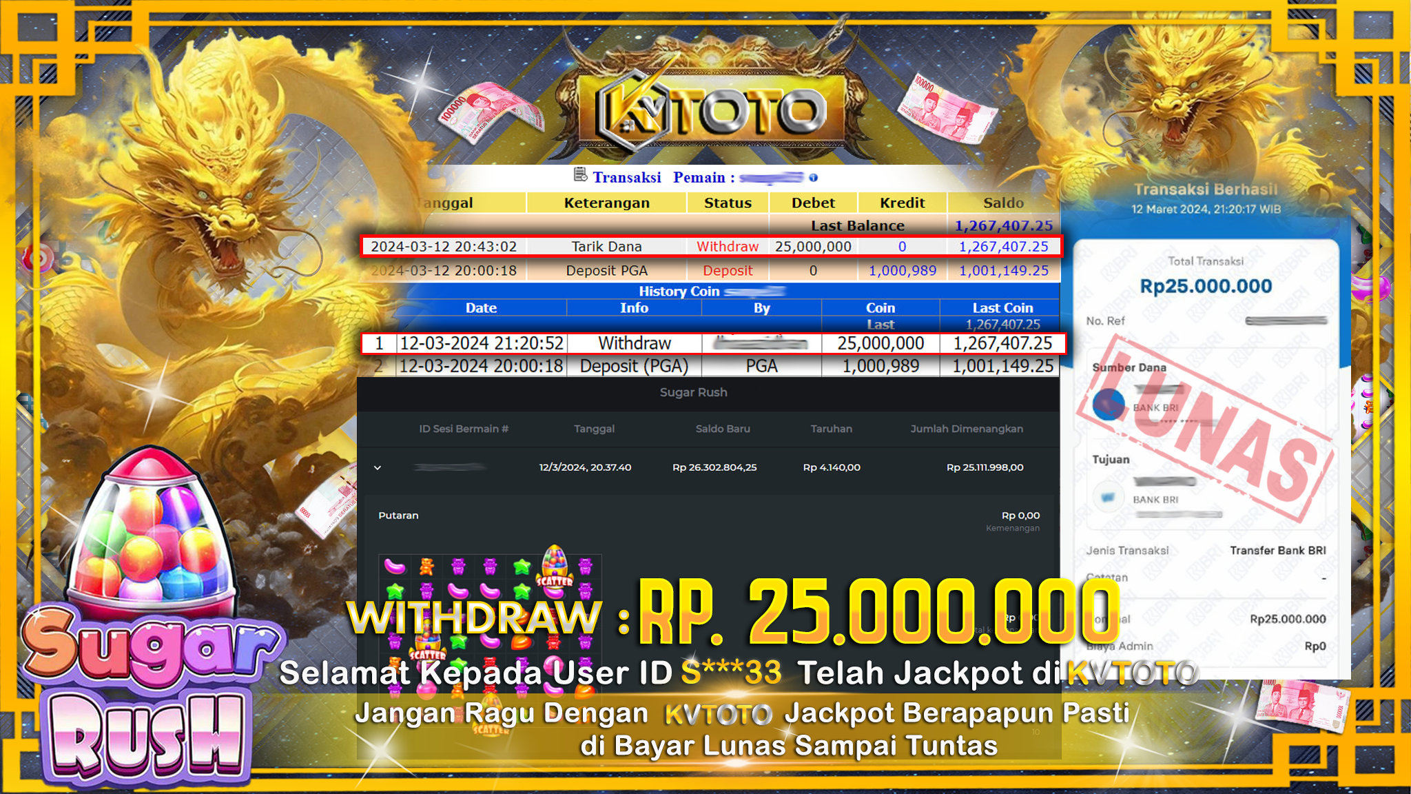 ✨ JACKPOT SLOT SUGAR RUSH ✨