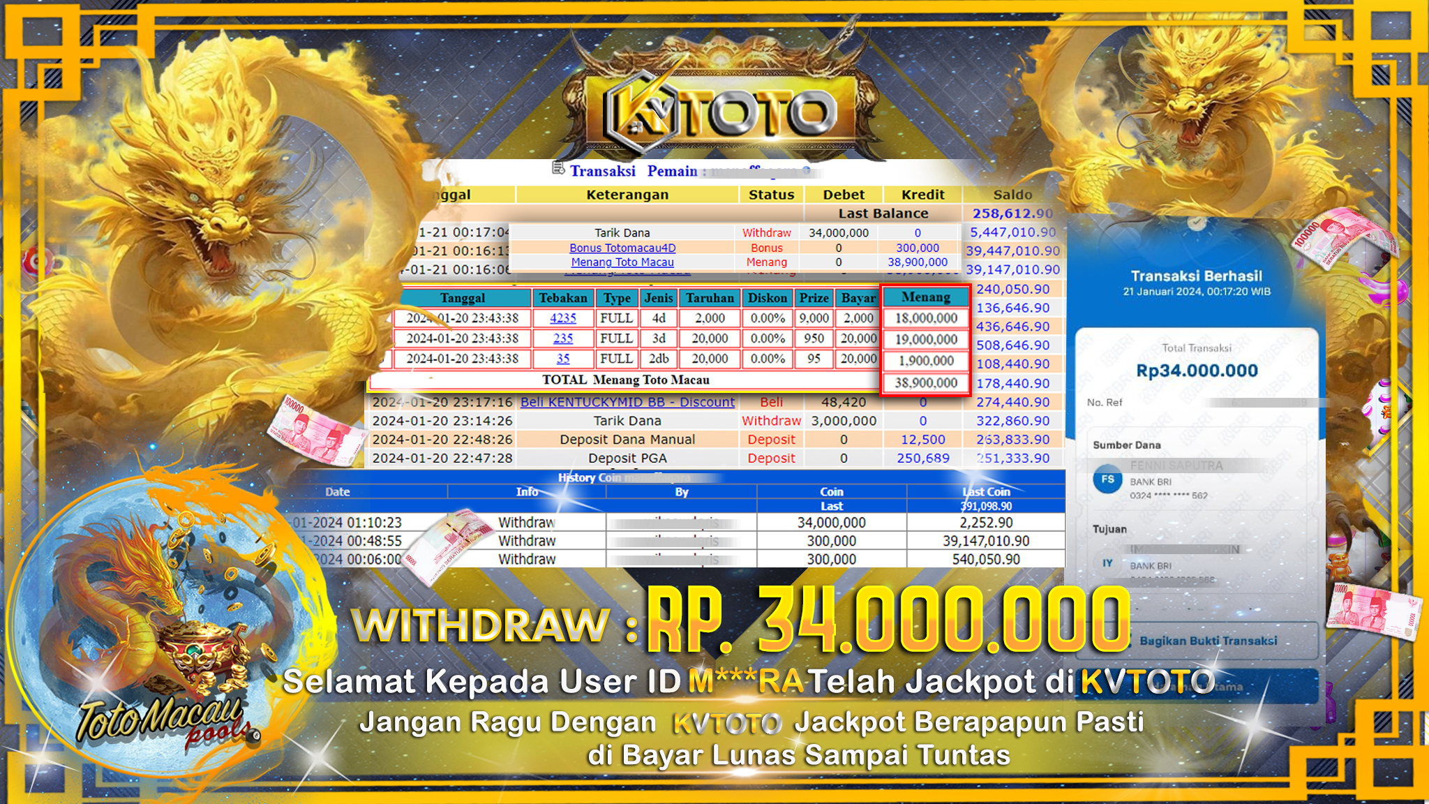✨ JACKPOT TOTO MACAU POOLS✨