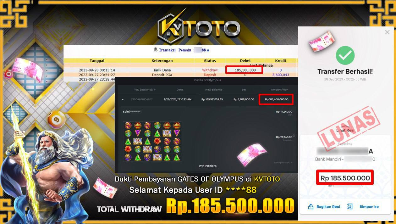 KVTOTO JACKPOT PRAGMATIC PASTI GACOR DAN DI BAYAR LUNAS!!!
