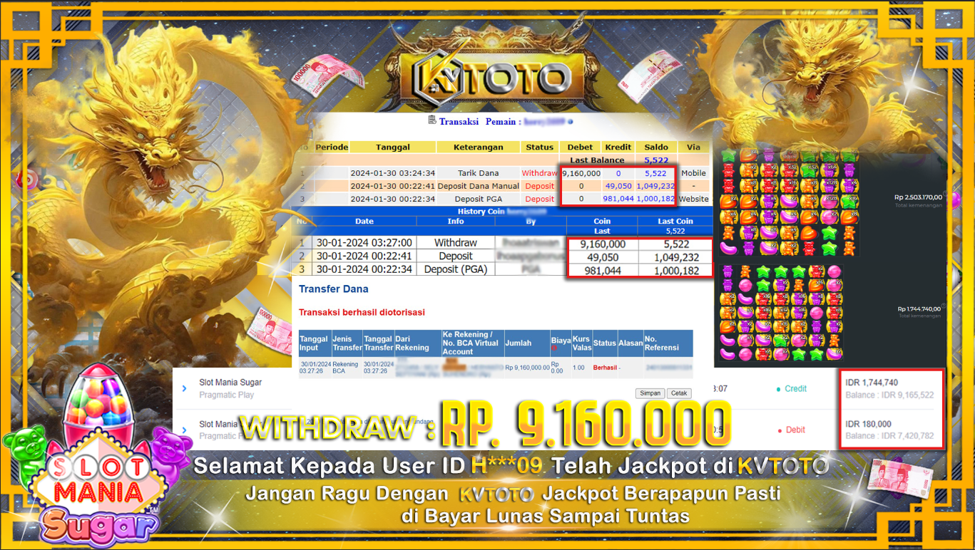 ✨ JACKPOT SLOT MANIA SUGAR ✨