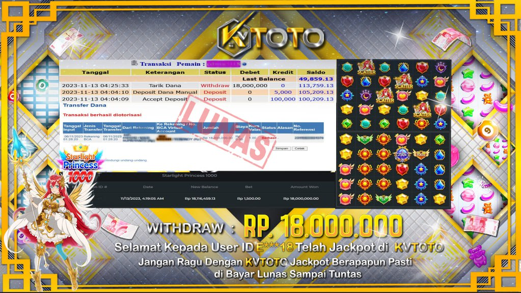 ✨ JACKPOT SLOT STARLIGHT PRINCESS 1000 KVTOTO ✨