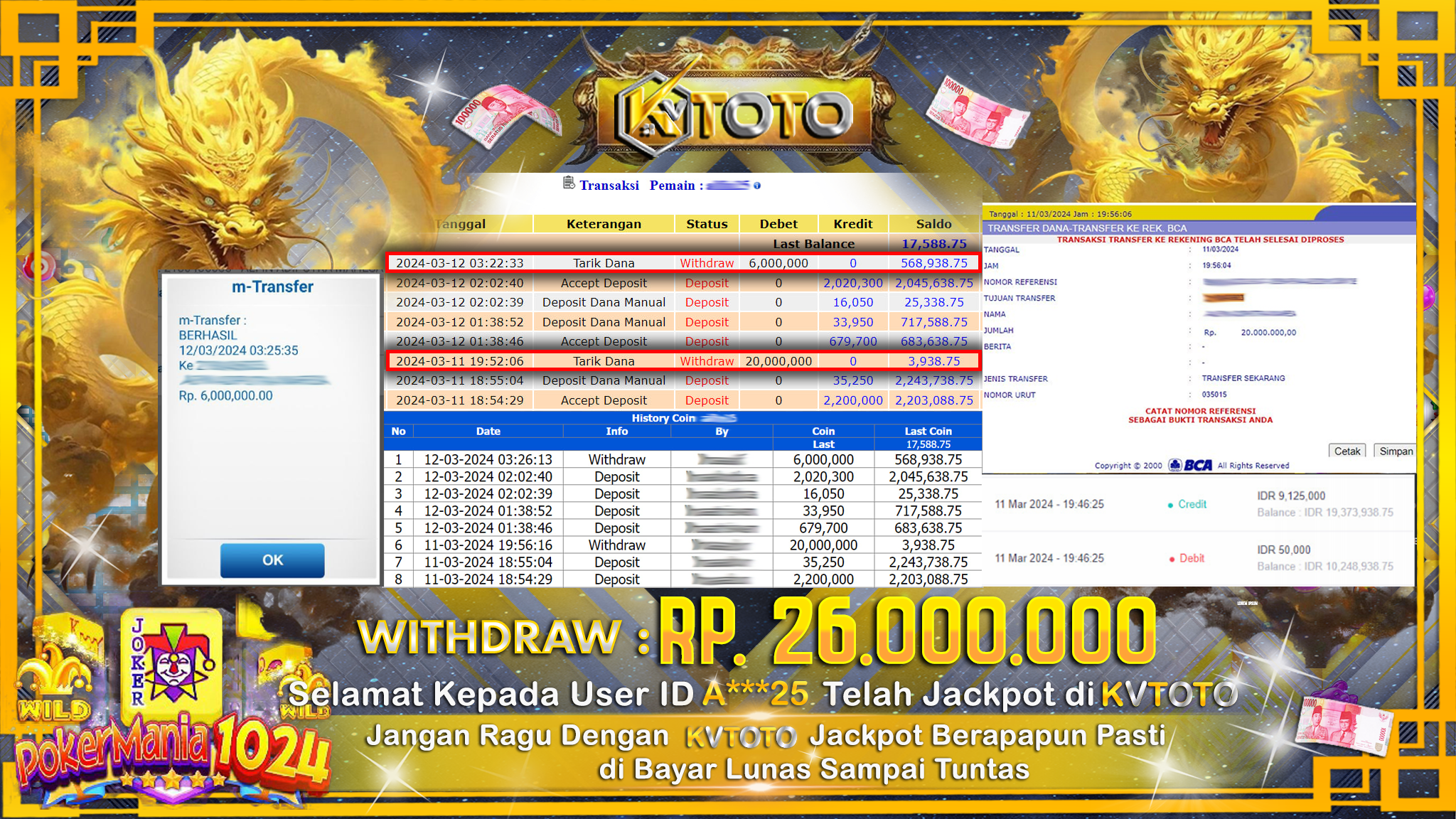 ✨ JACKPOT POKER MANIA 1024 ✨