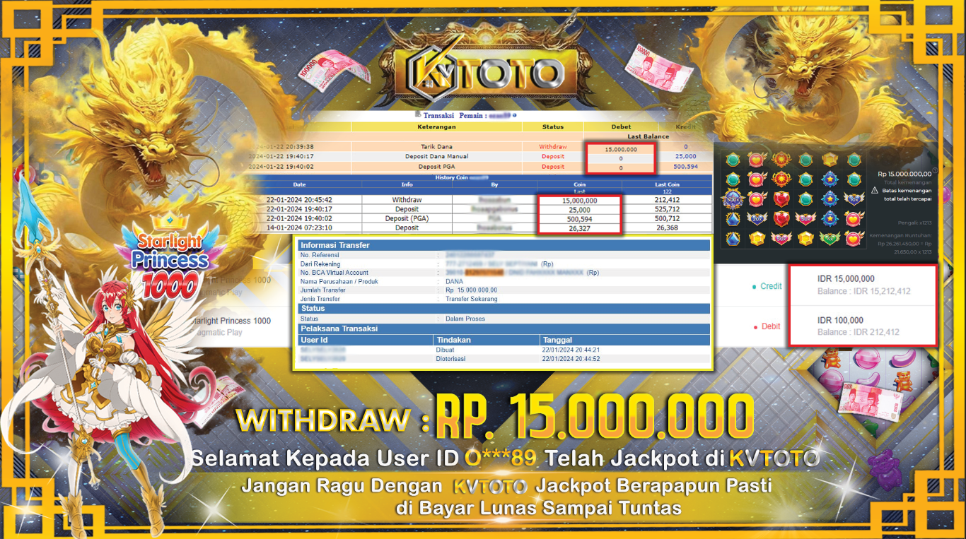 ✨ JACKPOT SLOT STARLIGHT PRINCESS 1000 ✨
