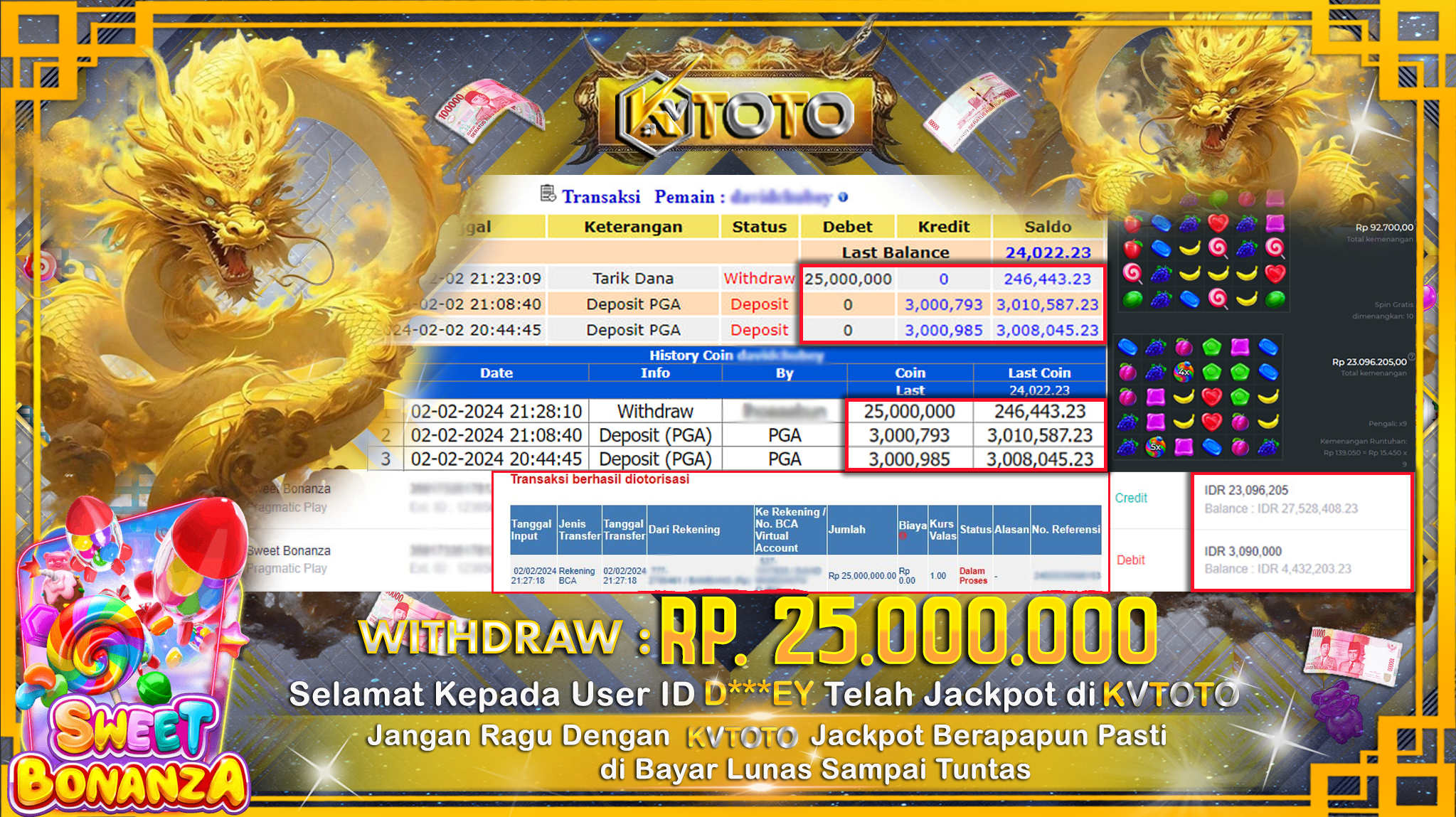 ✨ JACKPOT SLOT SWEET BONANZA ✨