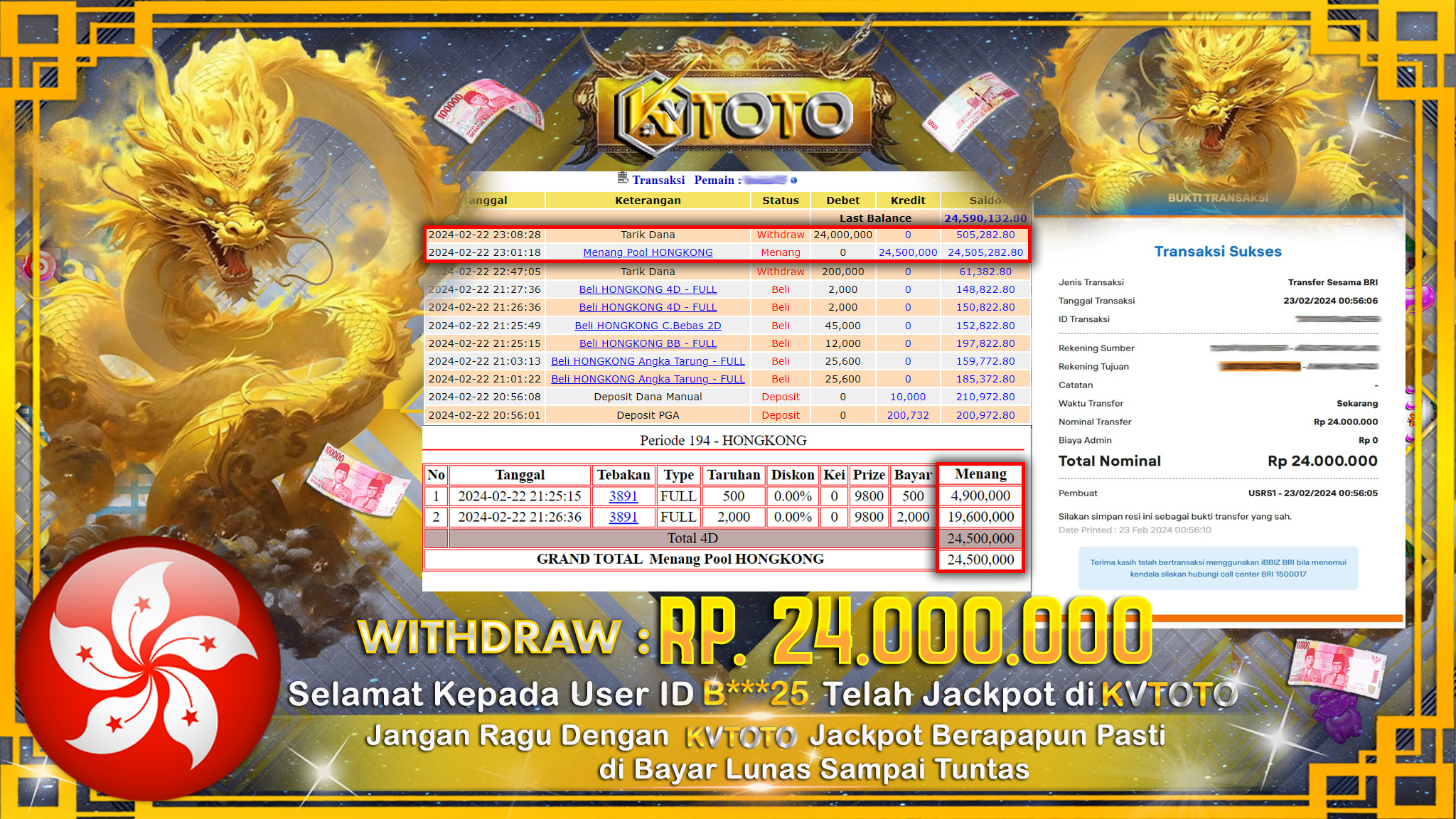 ✨ JACKPOT TOTO HONGKONG POOLS ✨
