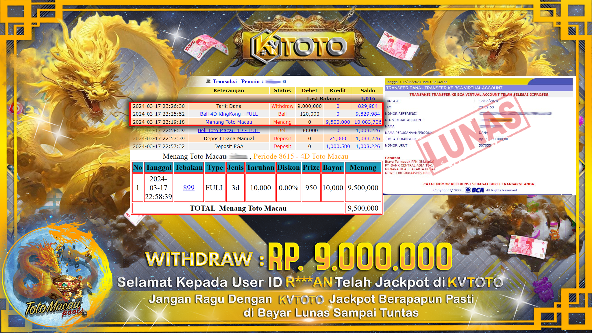 ✨ JACKPOT TOTO MACAU POOLS  ✨