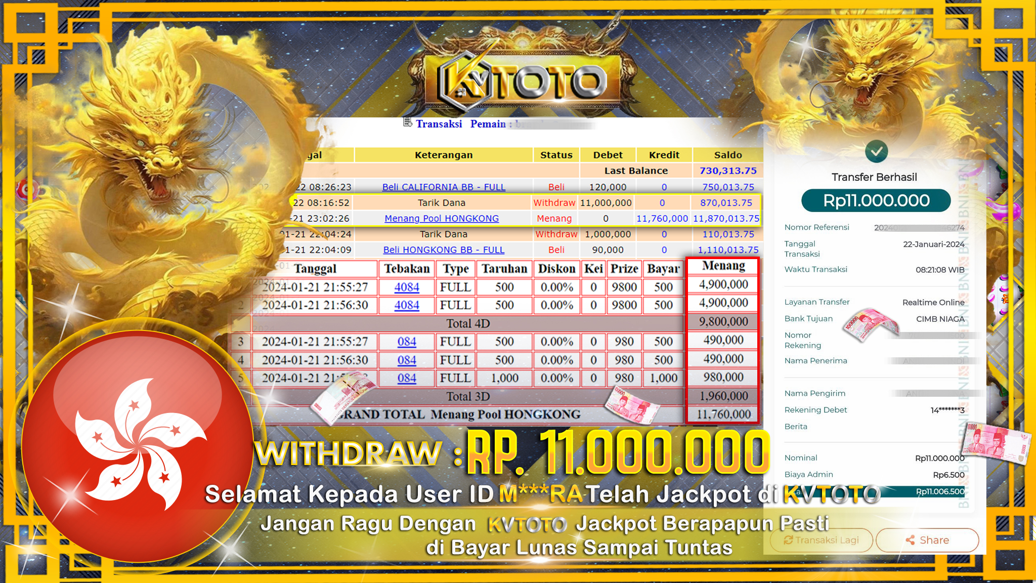 ✨ JACKPOT HONGKONG POOLS✨