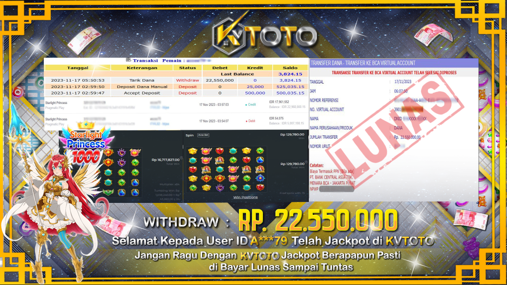 ✨ JACKPOT SLOT STARLIGHT PRINCESS 1000 KVTOTO ✨