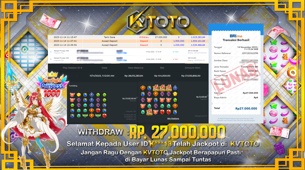 ✨ JACKPOT SLOT STARLIGHT PRINCESS 1000 KVTOTO ✨