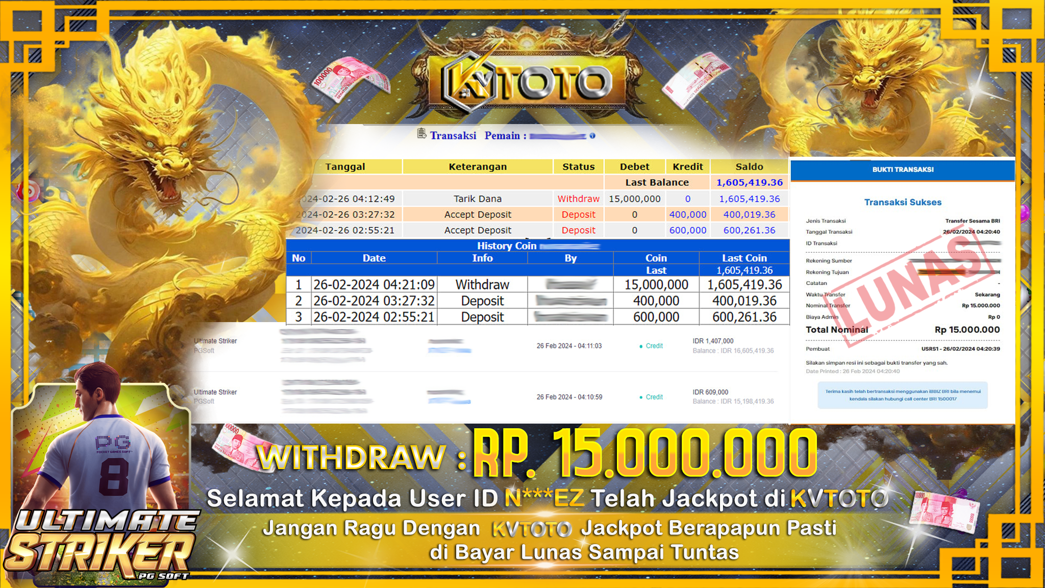 ✨ JACKPOT SLOT ULTIMATE STRIKER ✨