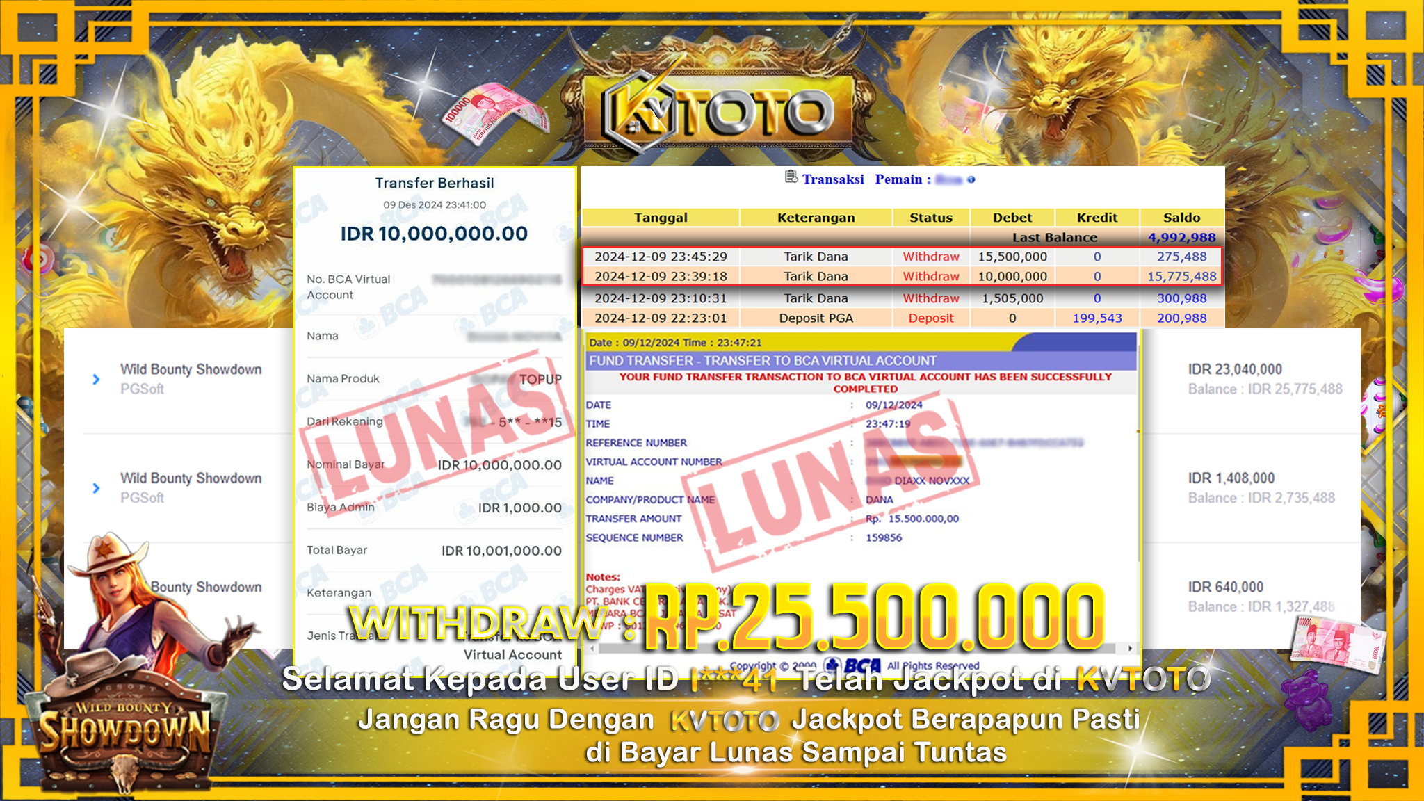 ✨ JACKPOT Di  SLOT WILD BOUNTY SHOWDOWN ✨