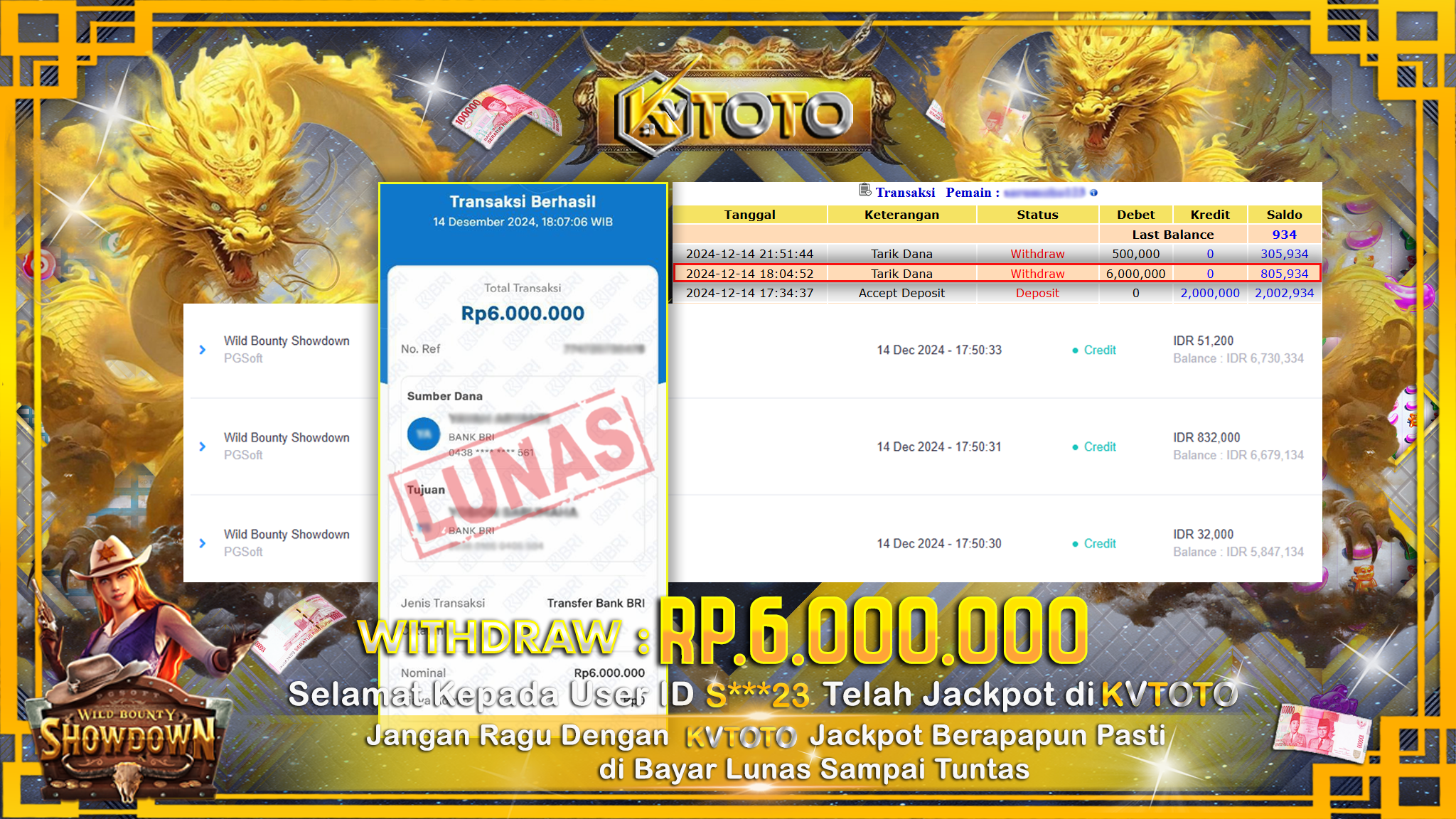 ✨ JACKPOT Di  SLOT WILD BOUNTY SHOWDOWN ✨