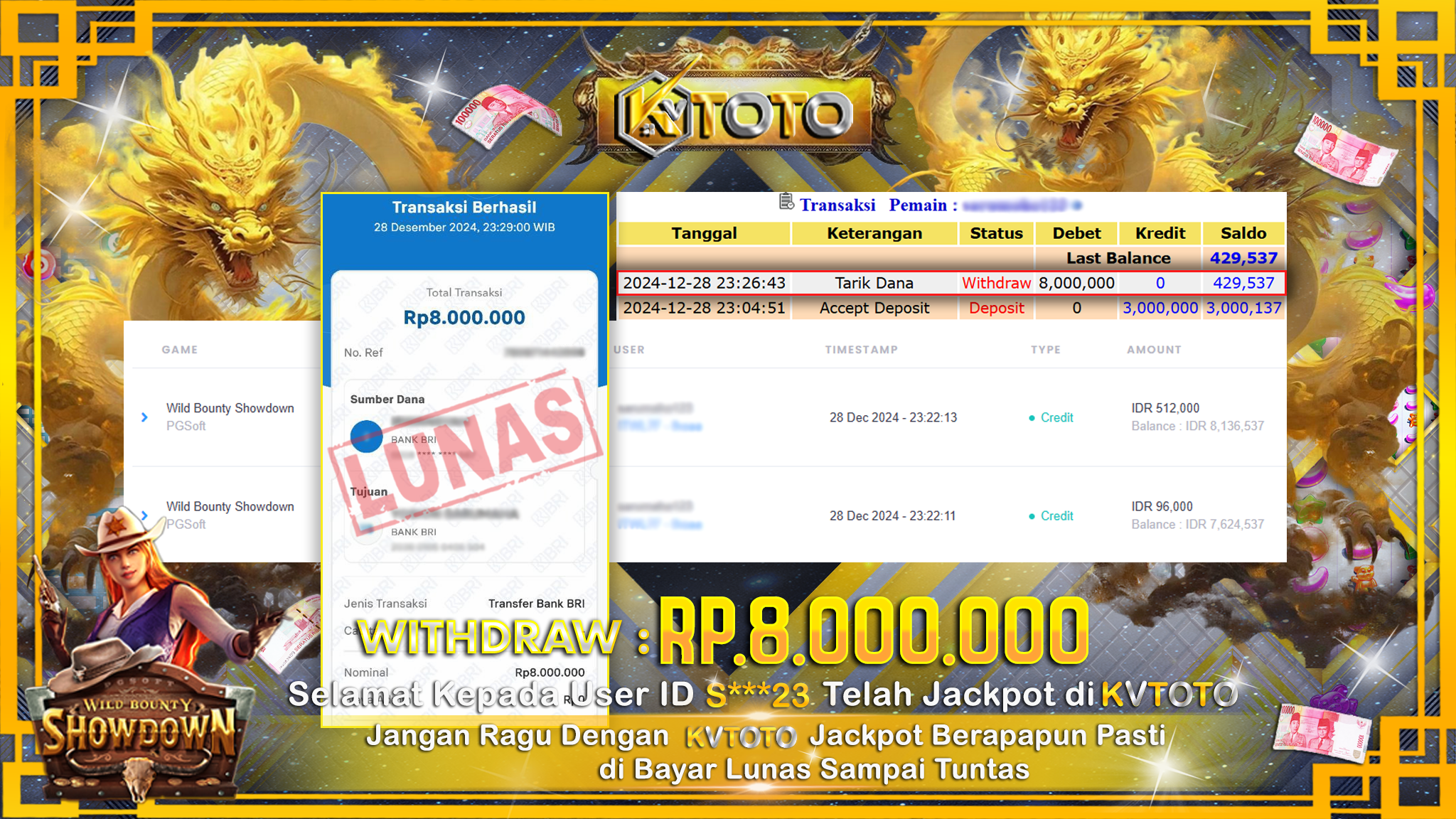 ✨ JACKPOT Di  SLOT WILD BOUNTY SHOWDOWN ✨