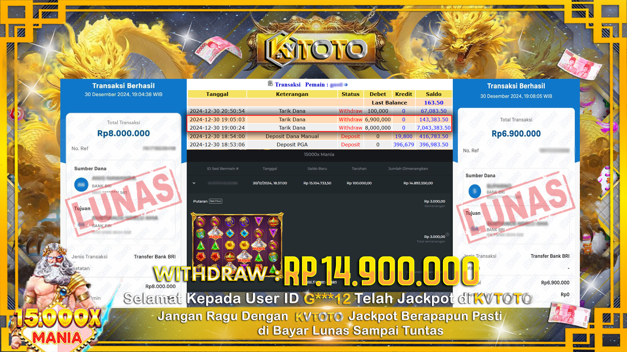 ✨ JACKPOT Di SLOT 15000X MANIA   ✨