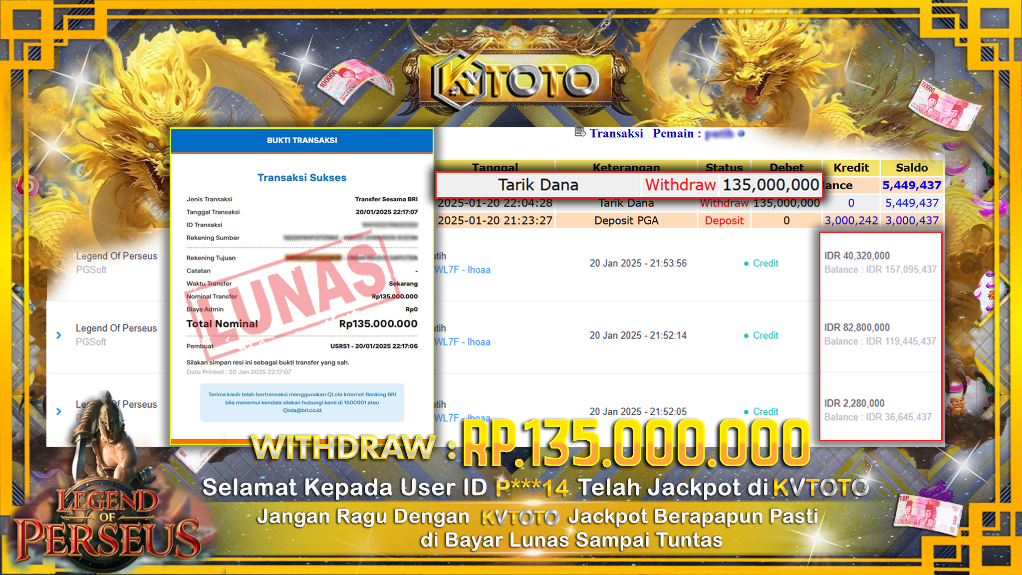 ✨ JACKPOT Di  SLOT LEGEND OF PERSEUS ✨