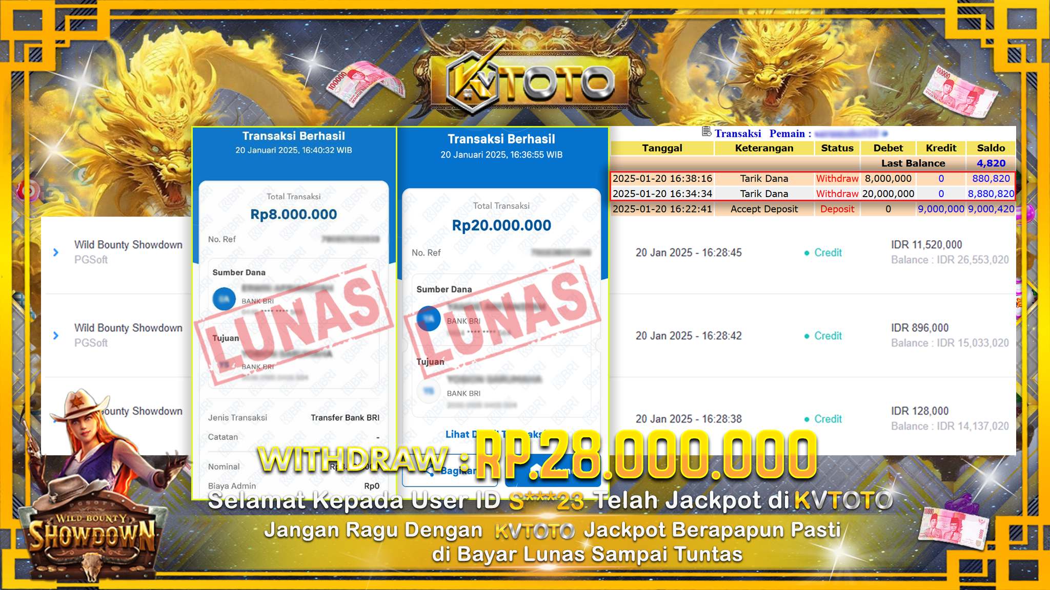 ✨ JACKPOT Di  SLOT WILD BOUNTY SHOWDOWN ✨