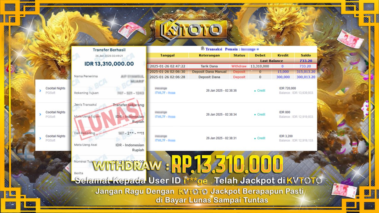✨ JACKPOT Di SLOT COCKTAIL NIGHT ✨