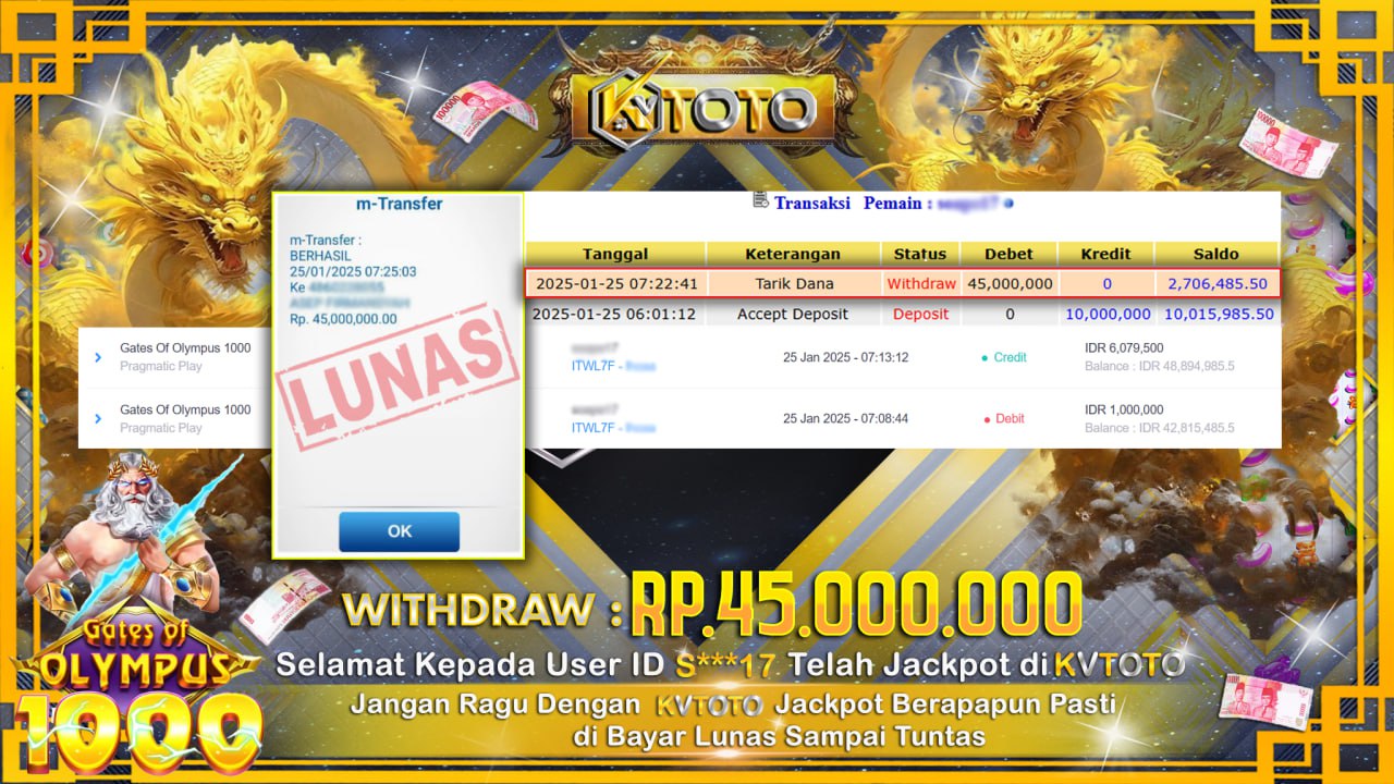 ✨ JACKPOT Di SLOT GATES OF OLYMPUS 1000 ✨